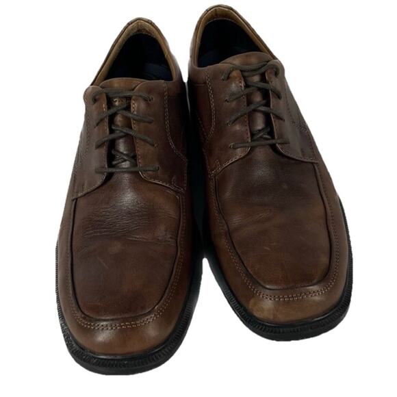 Rockport DPluxe Apron Toe Brown Oxfords Plain Toe Shoes Men’s Size 9.5 - Picture 3 of 8